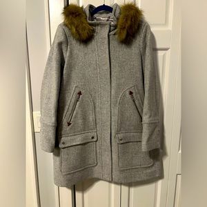 J. Crew Chateau Parka in Italian Stadium Cloth Size 16 NWT